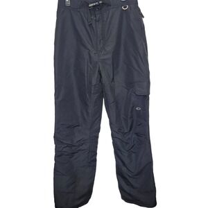 Slalom Snow Ski Winter Snowboard Ski Pants Mens Sz Medium Black Zipper Pockets‎